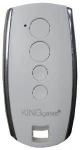 King gates STYLO 4K WHITE Mando a distancia puerta 4 botones 433.92 MHz - Mando Express